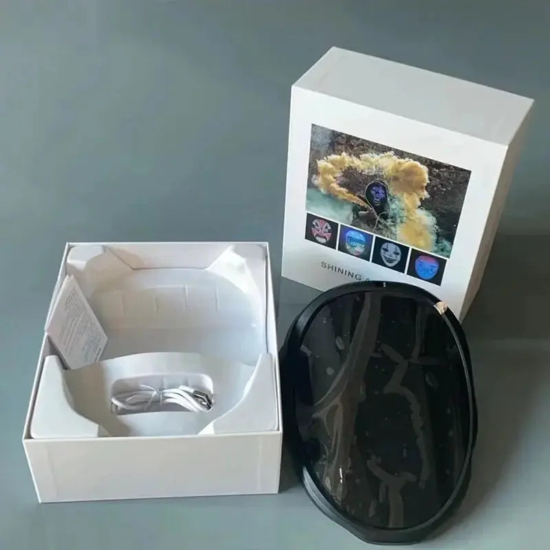 Bluetooth App Controlled LED Mask With Programmable Face Effects