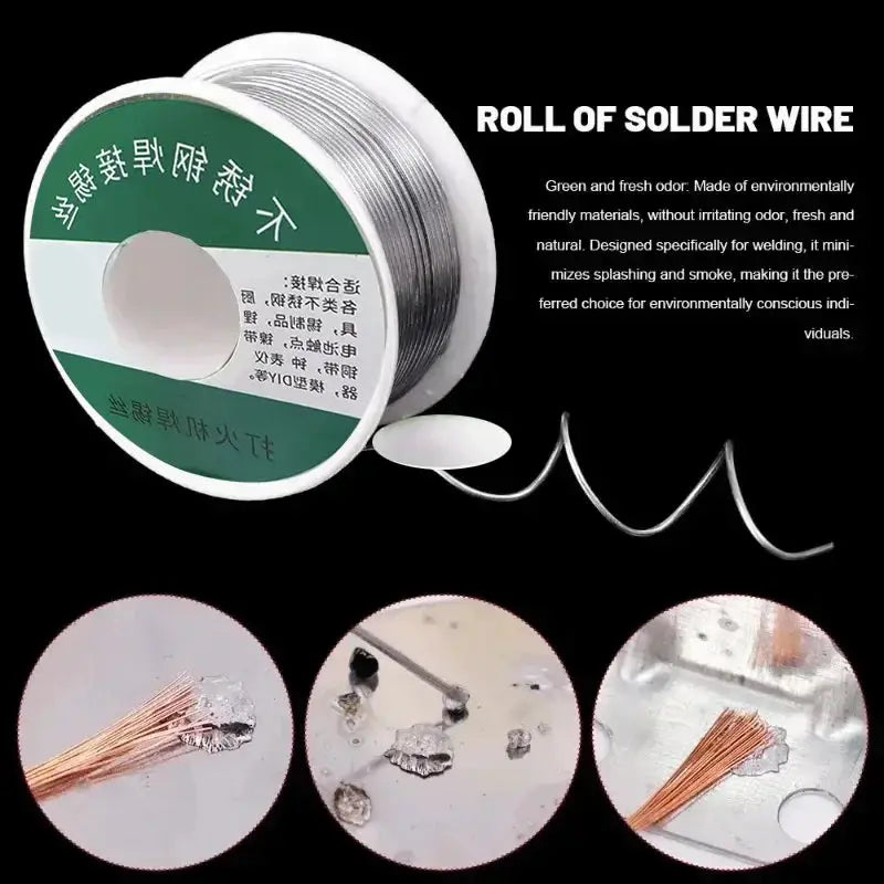 Rosin Core Solder Wire 0.8mm 1.0mm No Clean Flux 2.0 Percent Flux For Electronics DIY 20g 50g 100g
