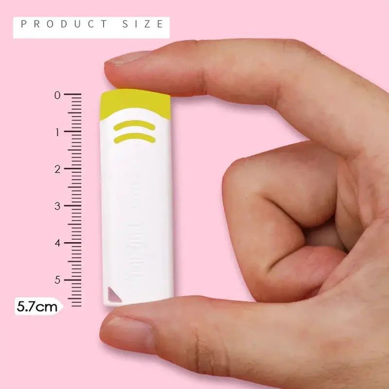Pilot EFR-6 friction eraser pen, white body with yellow cap, 5.7 cm long