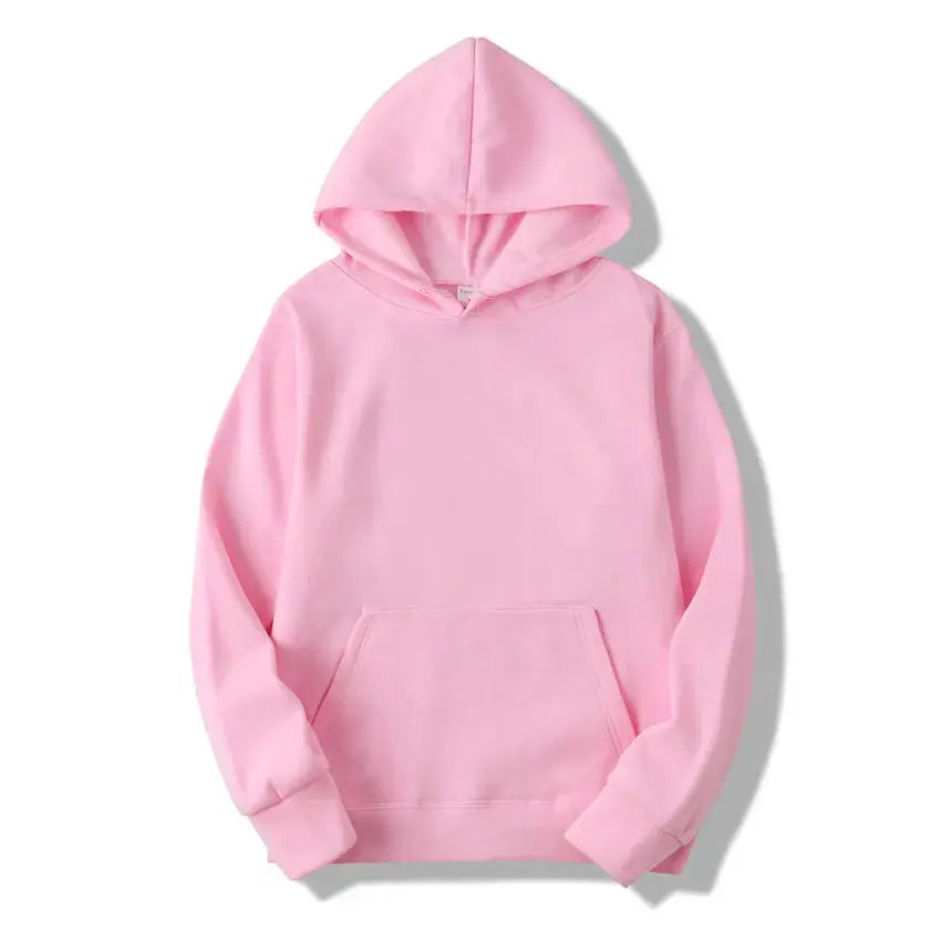 NovaWear Unisex Solid Color Hoodie Sweatshirt All Season Comfort Regular Fit Polyester Knit