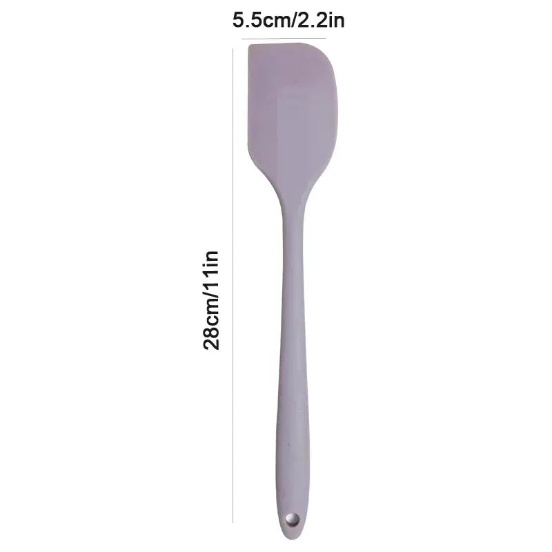Silicone Cream Spatula Non Stick Heat Resistant Kitchen Baking Tool For Cakes And Desserts Flexible Cooking Utensil
