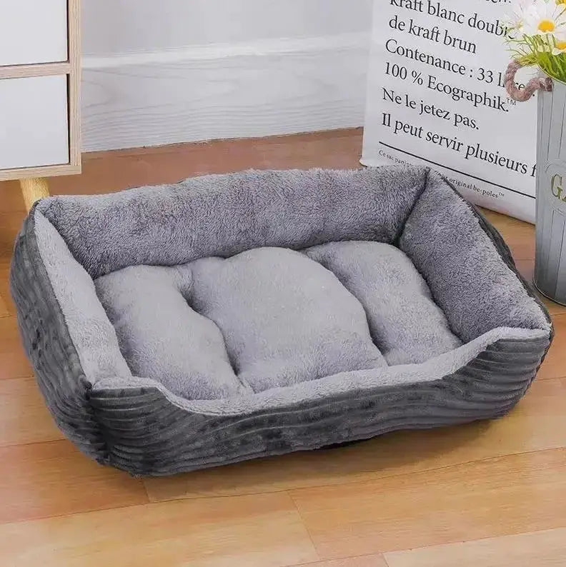 Large Long Plush Pet House Bed Cat Mat For Dogs And Cats Calming Deep Sleep Cushion For Puppy Chihuahua