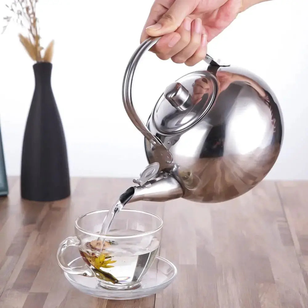 ZenBrew Stainless Steel Water Kettle With Infuser Ergonomic Anti Scald Handle And Rust Resistant Design