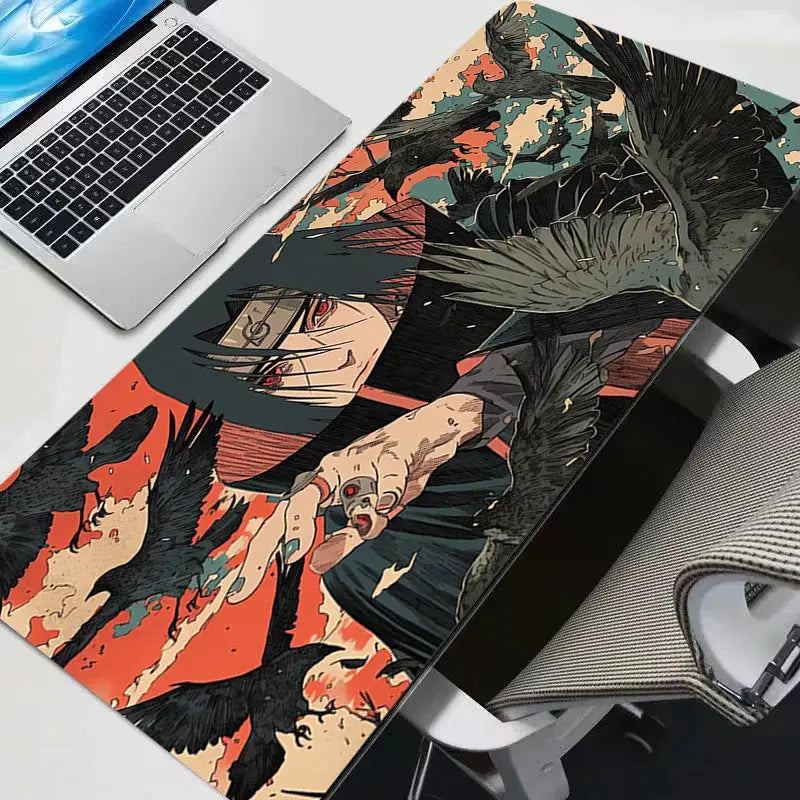 Uchiha Itachi Naruto Madara Mouse Pad for Esports Speed Gaming Desk Mat Keyboard Pad