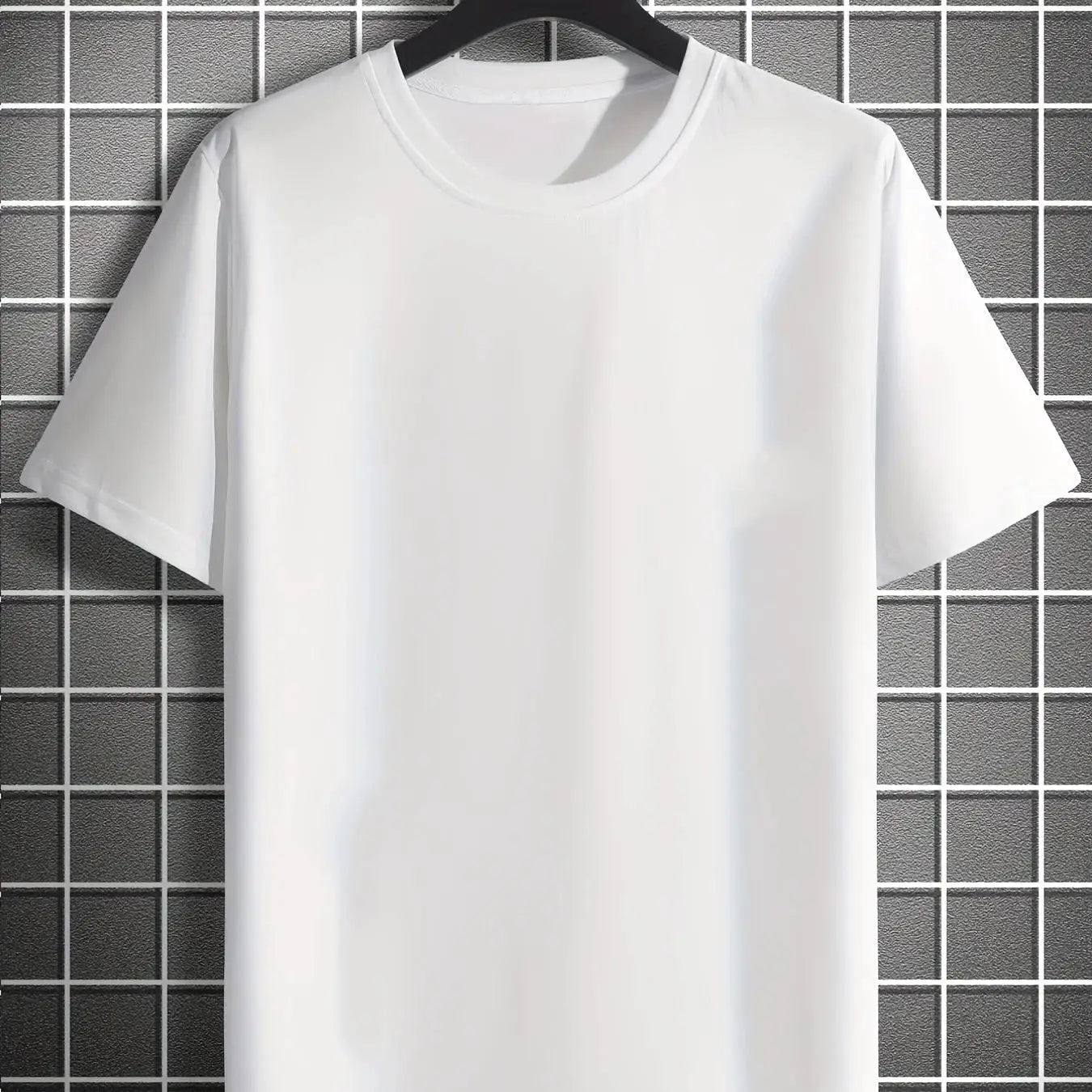 Men's 100 Percent Cotton Rose Print T Shirt Summer Casual Slim Fit Round Neck Short Sleeve Top
