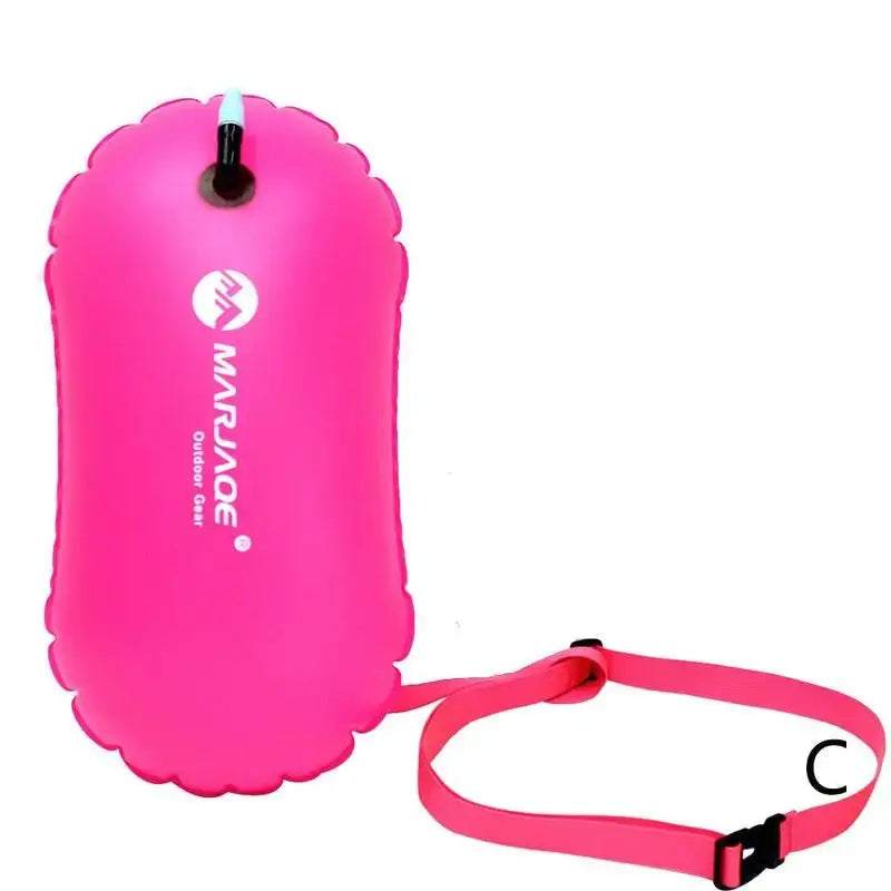 Open Water Inflatable Swim Buoy With Dry Bag For Safety Tow Float PVC Pool Accessory