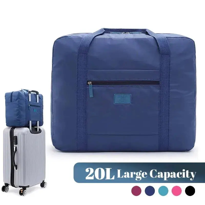 VoyagePro Lightweight Foldable Travel Duffel Bag Packable Unisex Tote For Weekenders And Overnight Trips