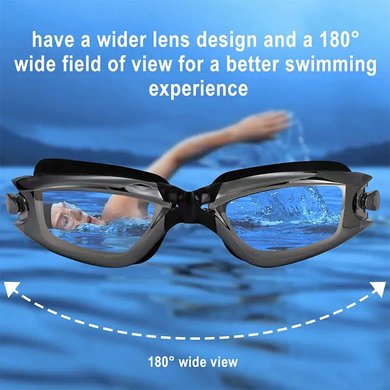 High Definition Swimming Goggles For Adults Silicone Universal Fit Waterproof Anti Fog Electroplating Lenses New Style