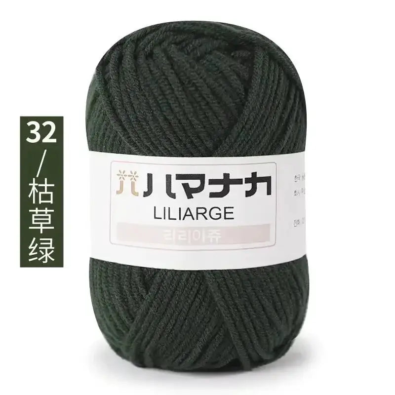 Milk Sweet Soft Cotton Baby Yarn Bamboo Blend Velvet Thick Wool For Hand Knitting And Crochet DIY Sweaters