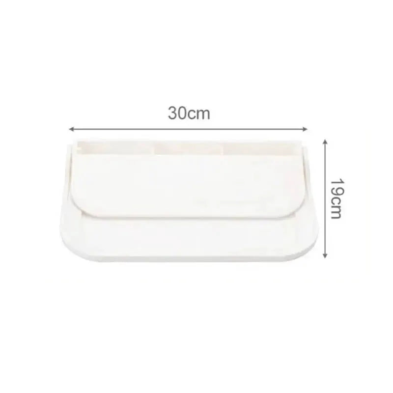 Foldable Wall Mounted Shelf No Drilling For Bathroom Kitchen Bedside Toilet Phone And WiFi Router Storage