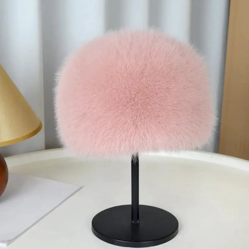 AuroraCo Womens Mongolian Style Furry Hat Korean Inspired Thickened Winter Warmth And Flattering Fit