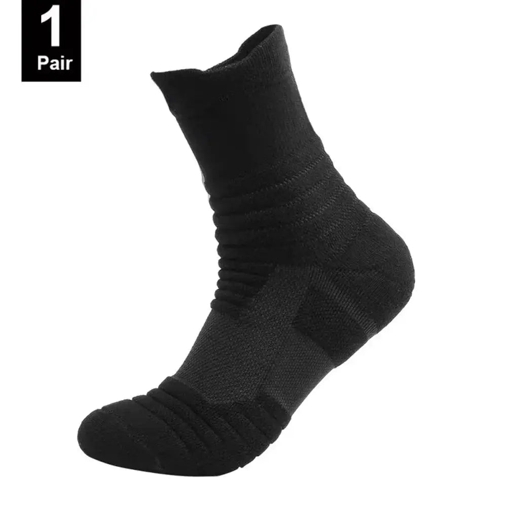 Anti Slip Mens Football And Basketball Socks Breathable Deodorizing Sweat Wicking Size 39 To 45