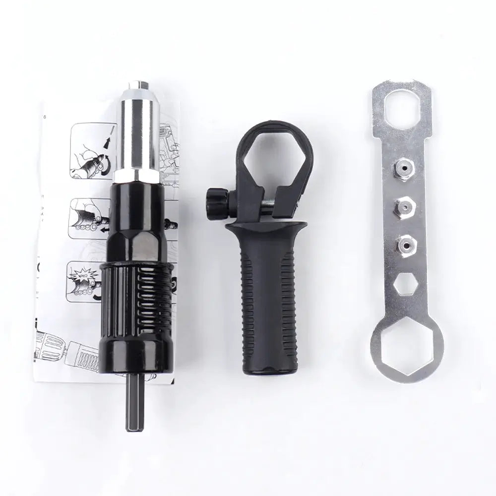 2.4 To 4.8 Mm Electric Rivet Gun Adapter Kit For Cordless Drills High Efficiency Riveting Tool