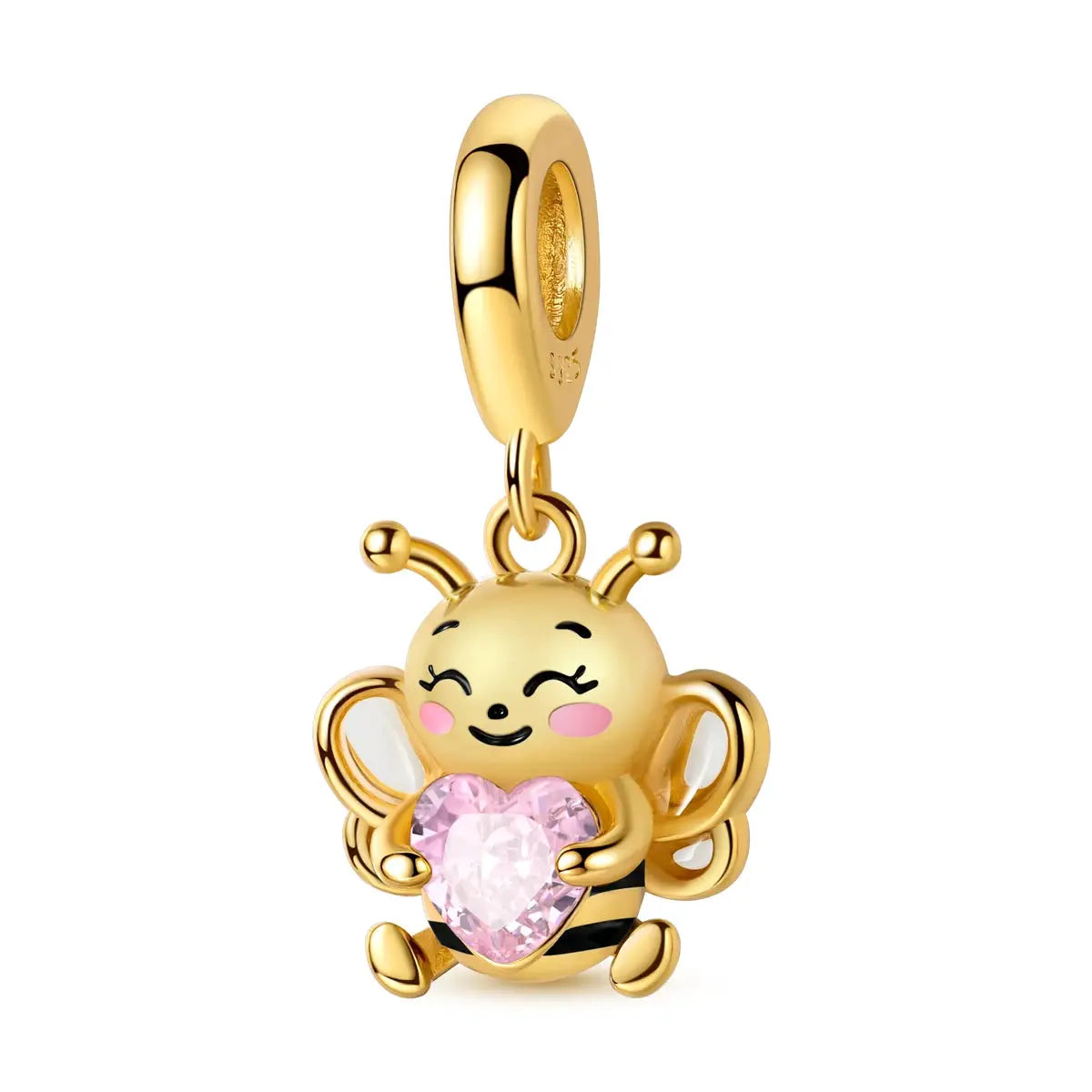 925 Sterling Silver Gold DIY Charms Beads Inlaid Zirconium Sun Leopard Pendants Fit Bracelet For DIY Jewelry Making
