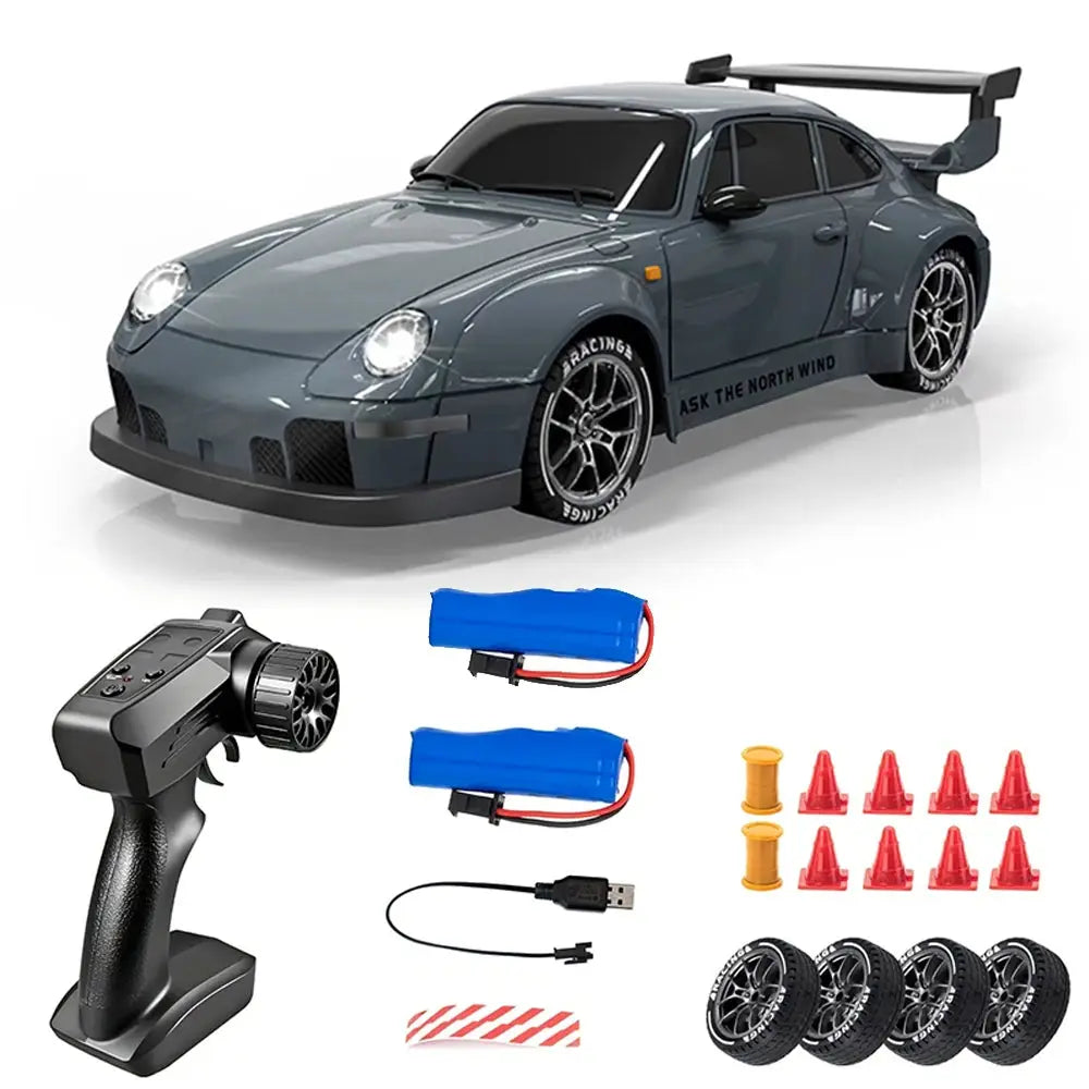 1:24 Scale RC Drift Car Remote Control With 2.4G Radio High Speed Model Vehicle For Boys And Kids Gifts