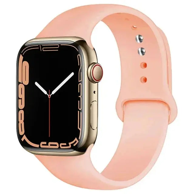 Silicone Band For Apple Watch straps 49mm 40mm 44 mm 45mm 46mm 42mm 41mm 38mm sports bracelet iWatch series 10 9 8 3 SE ultra 2