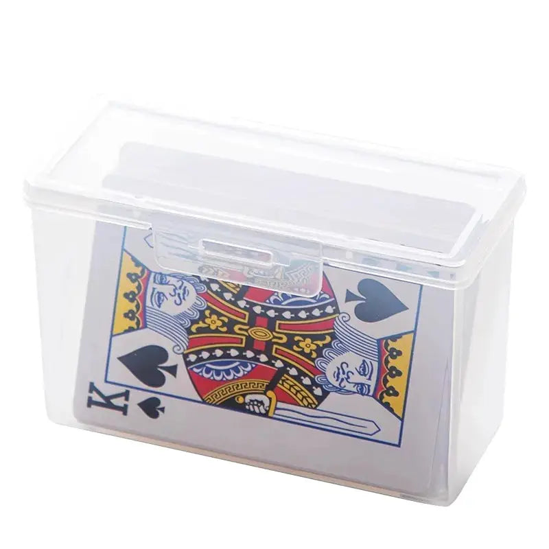 Transparent PP Card Storage Box For Playing Cards Stackable Plastic Card Case For Board Games And Poker