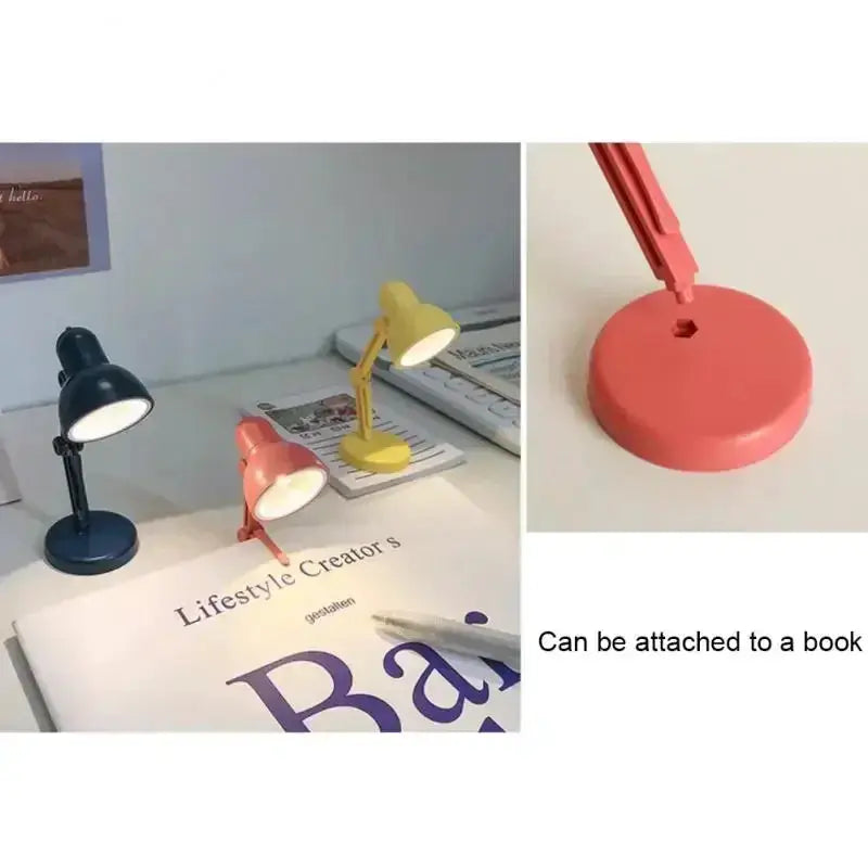 LumaFold Mini Book Light With Clip Portable Foldable LED Reading Lamp Magnetic Base For Travel Night Reading