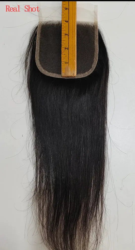 Simples Market Phashion lace frontal straight black hair extension, 13x4, 100% Remy human hair, Swiss transparent