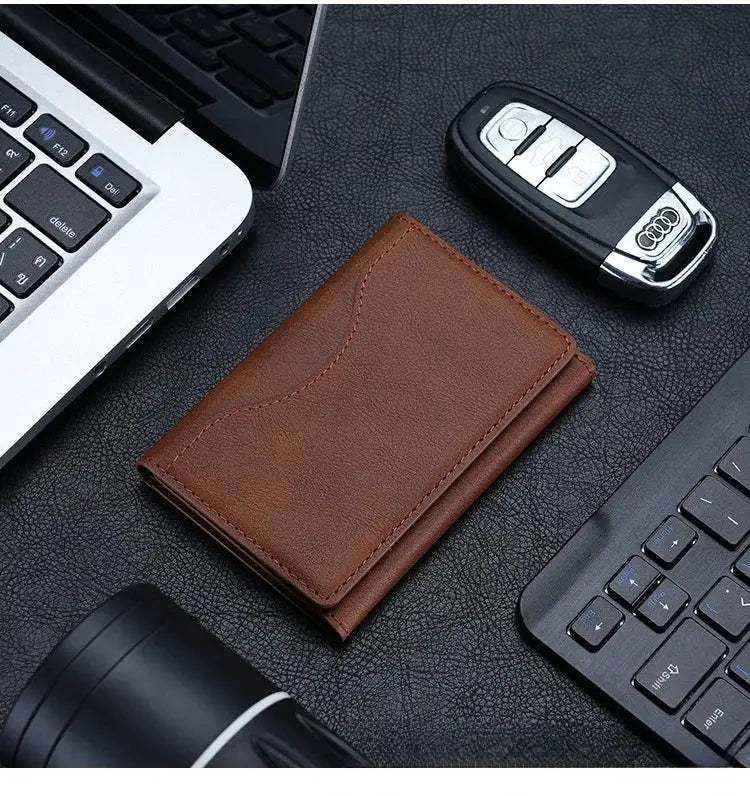 NovaGuard MagSafe Leather Wallet Case For iPhone 16 15 Pro Max 15 14 Pro Slim Card Holder With Magnetic Protection