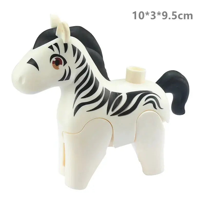 Big Building Blocks Zoo Animals Set Compatible Large Bricks For Kids Fun Assembly Toys Party Gift
