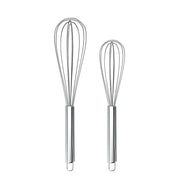 LMETJMA Egg Whisk Set Stainless Steel Balloon Whisks 8 Inch 10 Inch 12 Inch For Versatile Mixing