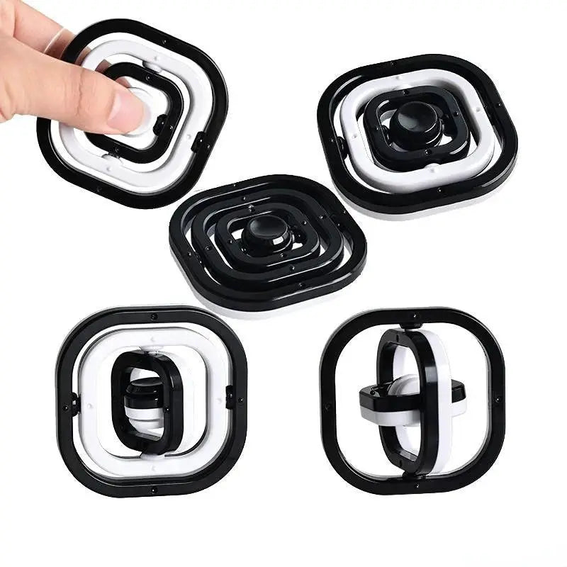 New Fidget Toys 3D Flip Finger Spinner Fingertip Gyro Autism Stress Relief ADHD Children Adults Sensory Gifts