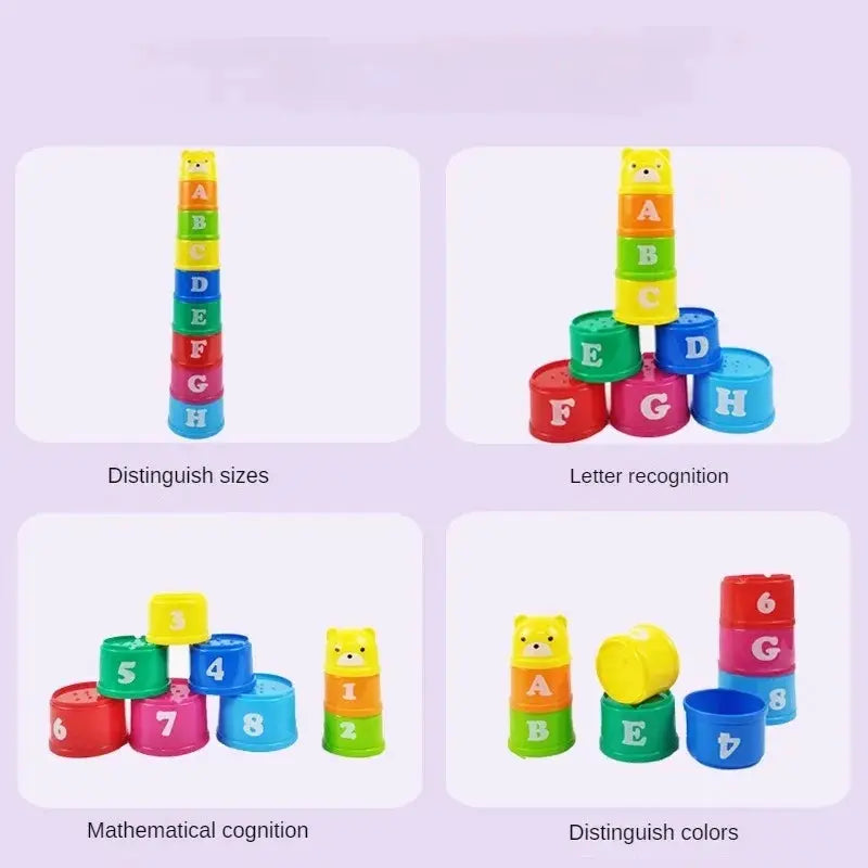 Kid Brain Response Battle Fold Cup Hand Speed Competition Stacking Game For Toddlers Early Education Puzzle Board Games