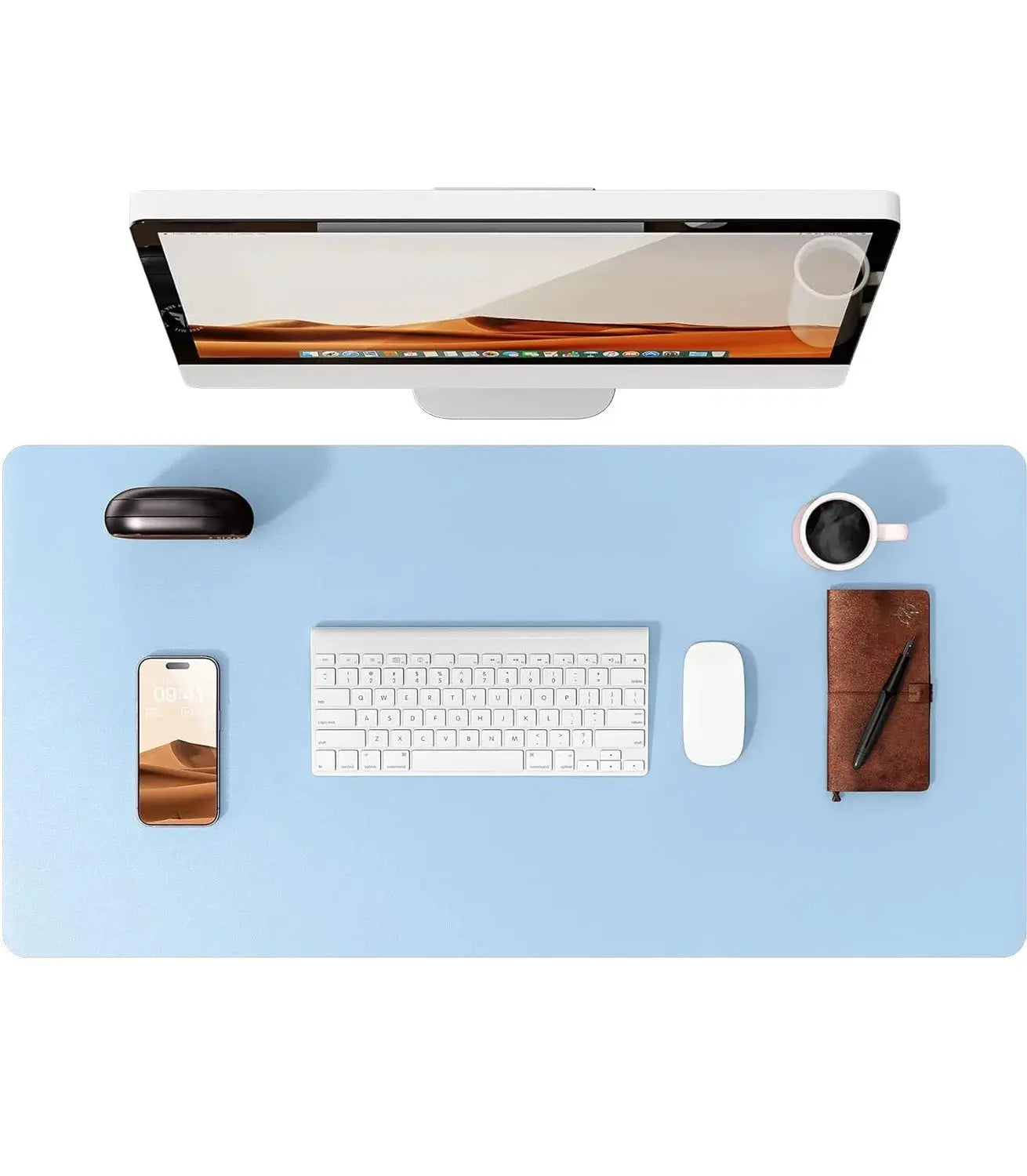 Large PU Leather Desk Pad Mouse Pad For Office Non Slip Leather Desk Mat Laptop Desk Pad Protector
