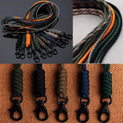 Paracord Keychain Lanyard With Rotatable Buckle High Strength Parachute Cord For Survival Backpack And Key Ring