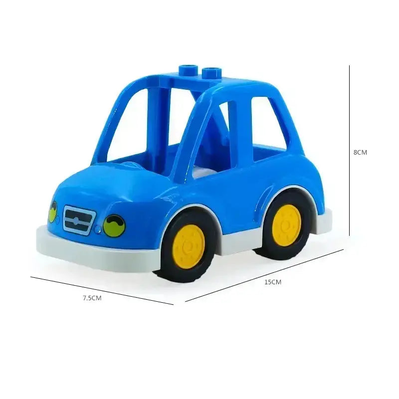 Big Building Blocks Accessories Compatible With Large Bricks Educational Toy Set For Kids Trucks Cars City Traffic