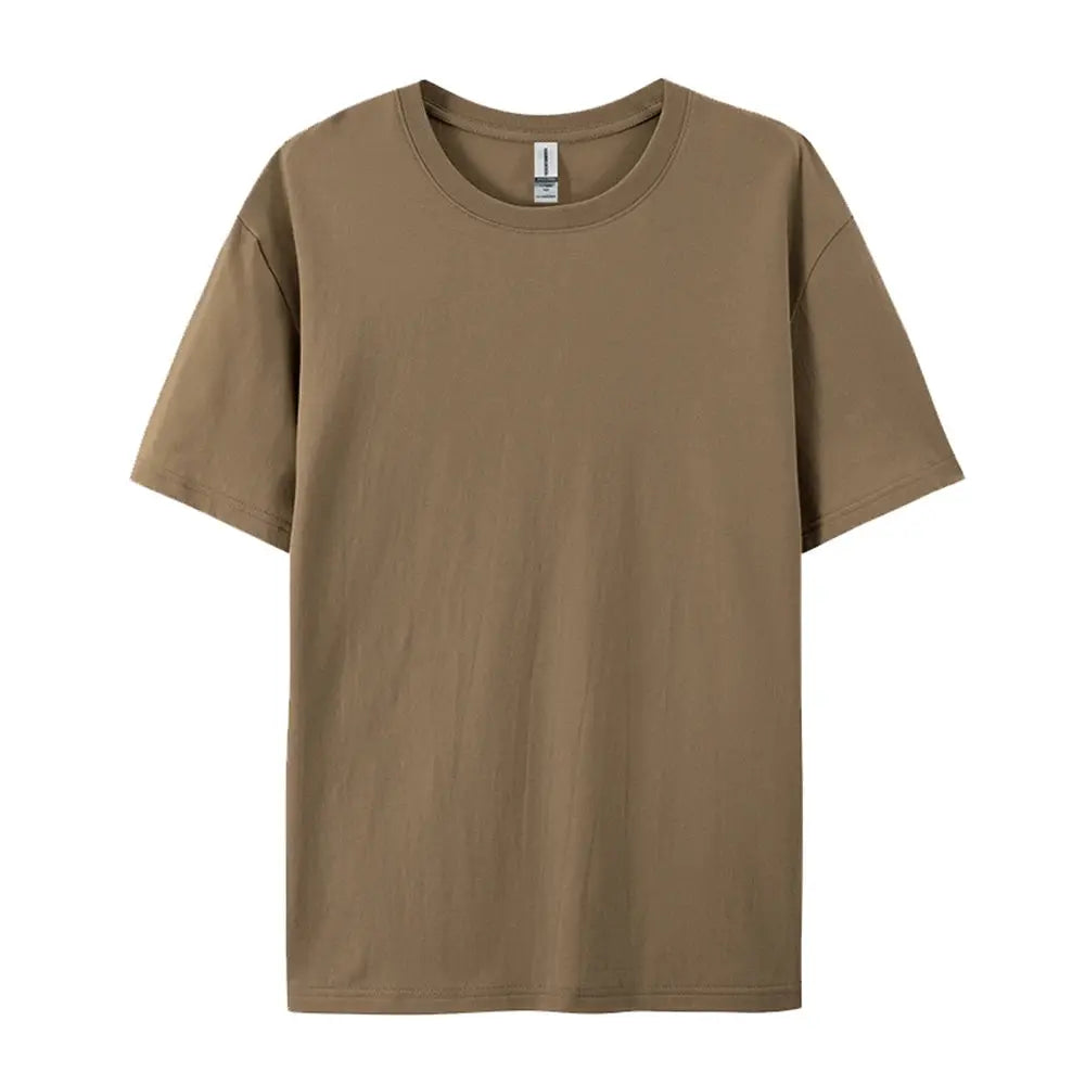 One Hundred Percent Cotton Solid T Shirts For Men And Women Short Sleeve Casual Wear Soft Tees