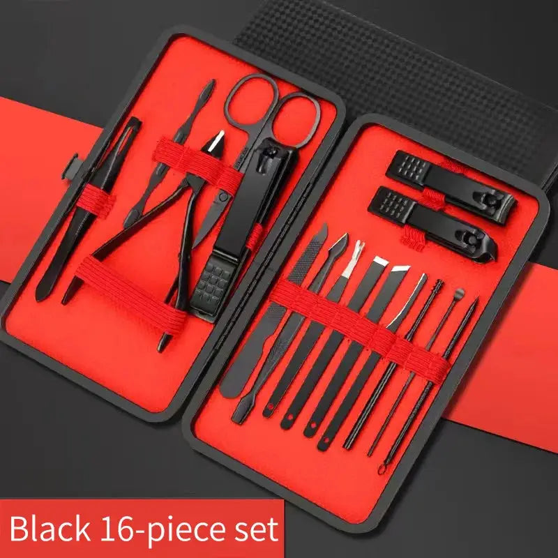 Nail Clipper Set Professional Manicure And Pedicure Tools Stainless Steel Grooming Kit For Nails