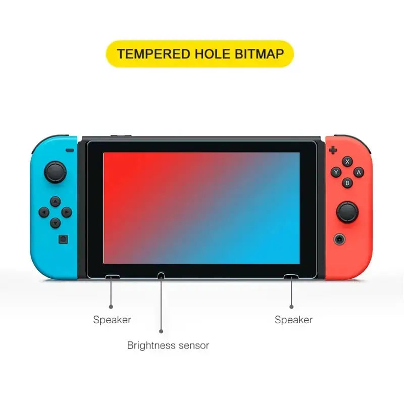 ShieldTech Two Pack Switch Tempered Glass Screen Protectors Ultra Clear 0.3mm For Nintendo Switch OLED Lite NS