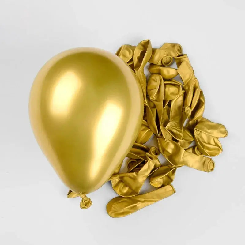 Metallic Balloons Set Gold Pink Blue Helium Latex For Wedding Birthday Party Baby Shower Decoration 20 Or 40 Pcs