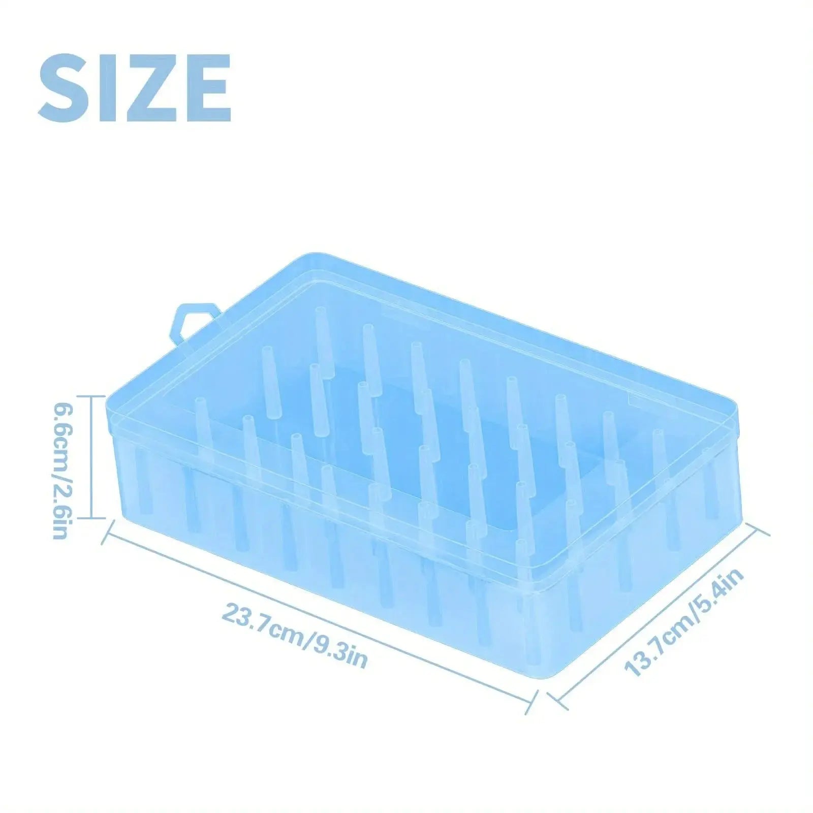 42 Roll Sewing Thread Storage Box Transparent PP Plastic Embroidery Organizer Portable Large Capacity