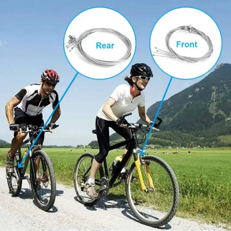2M MTB Road Bicycle Brake Line Set Shifter Cable Core Wire For Fixed Gear And Standard Bikes