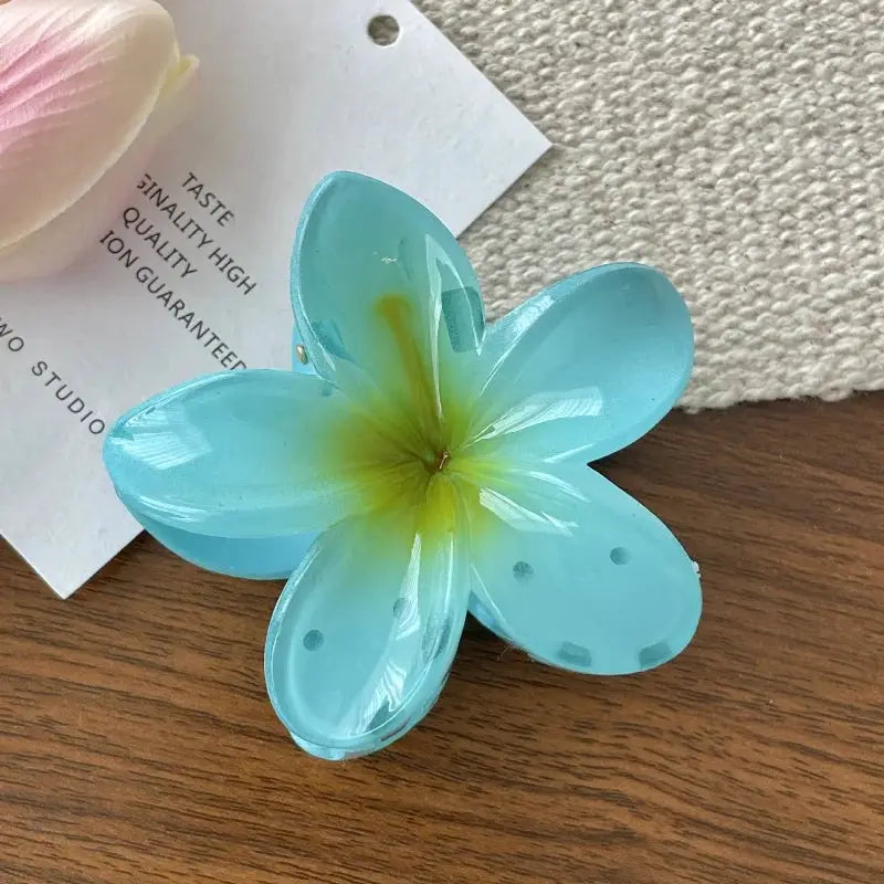 Boho Bloom Fashion Flower Hair Clips For Women Large Claw Hairpins With Secure Hold