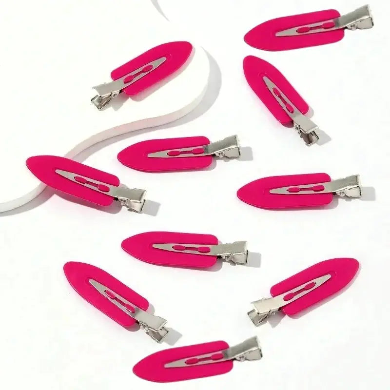 10 Pack LuxeLocks No Bend Seamless Hair Clips For Side Bangs And Face Washing Strong Grip Without Damage