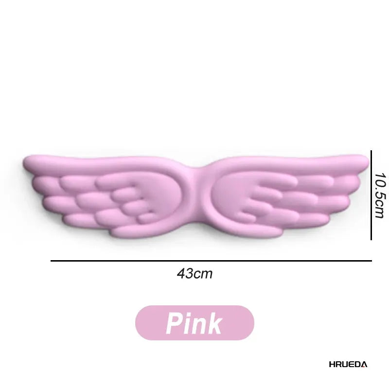 Angel Wing Memory Foam Wrist Rest and Mouse Pad Set for Keyboard and Laptop Ergonomic Non Slip Comfort