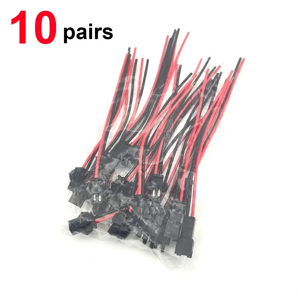 5 Or 10 Pairs 2 Pin Male To Female Wire Connectors For LED Strips Lamps And Drivers Quick Adapter Cable