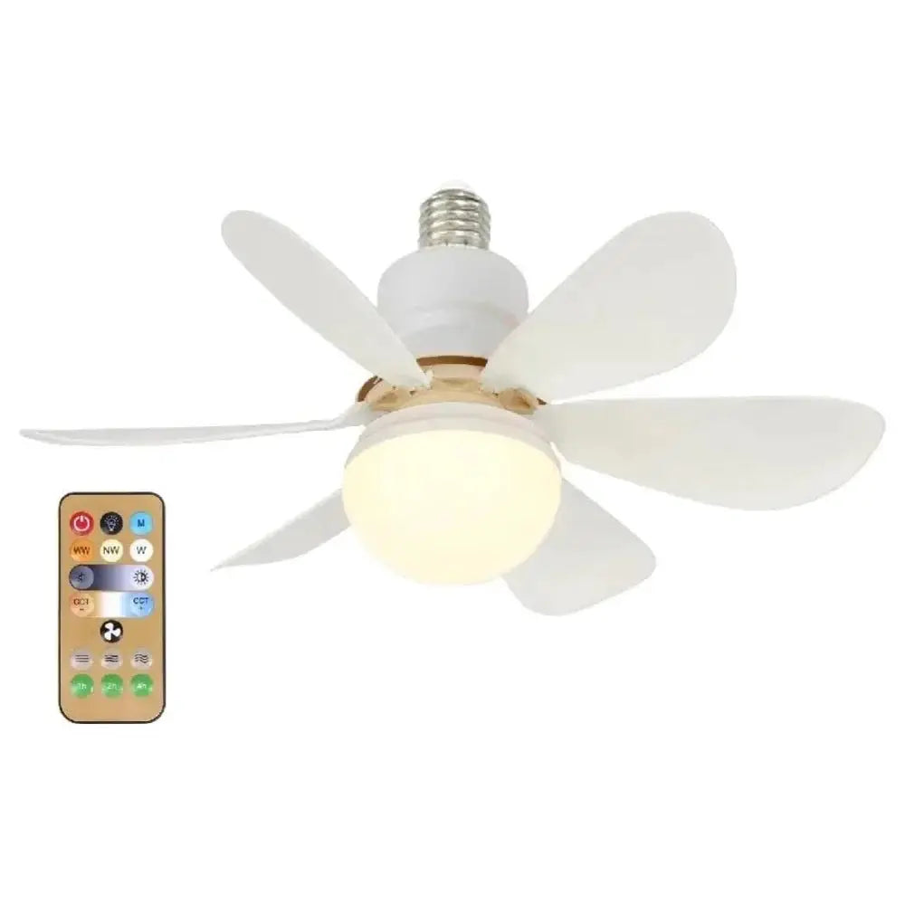 LED 40W Ceiling Fan Light With Remote Dimming E27 85 To 265V Ideal For Living Room Study Home