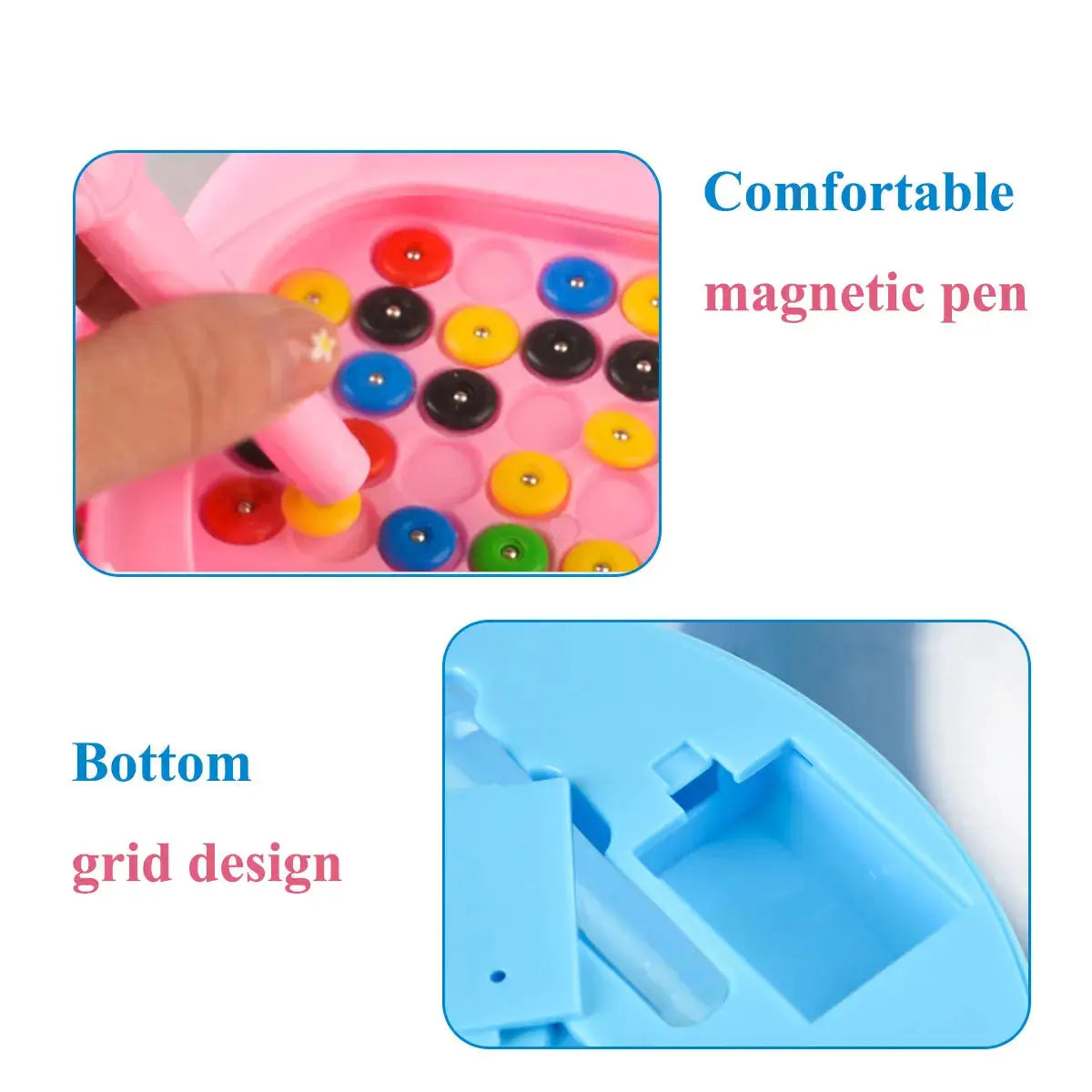 Magnetic Doodle Board For Kids Ages 3 To 8 With Pen And Beads Educational Toy Montessori Gift