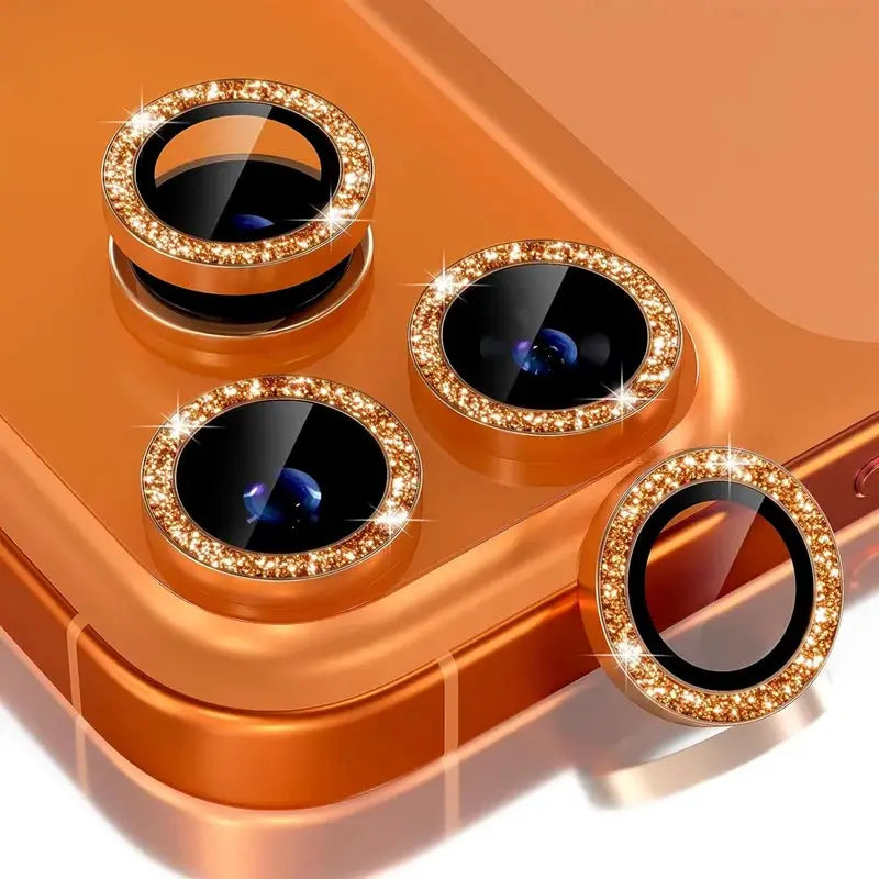 DiamondGuard Camera Lens Protector For iPhone 17 Pro Max 14 Plus And 15 Plus Series Diamond Metal Protective Glass