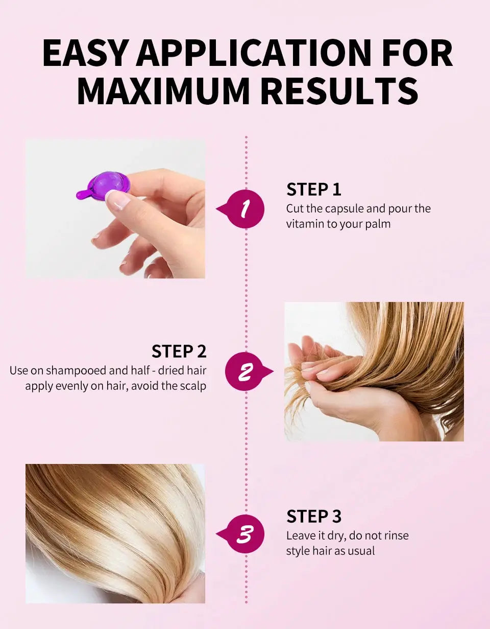 Sevich Mix Hair Vitamin Capsule Hair Treatment Oil Repair Damaged Smooth Hair Care Serum Nourishing Keratin Complex Oil