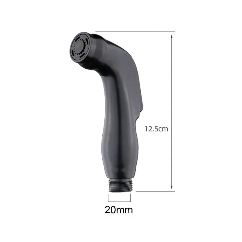 Handheld black toilet bidet spray gun by Simples Market with threaded hose connector