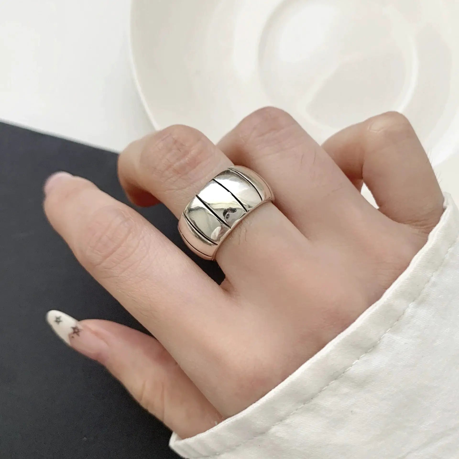925 Sterling Silver Love Heart Ring With Hanadama Pearl For Women Gift Jewelry Birthday