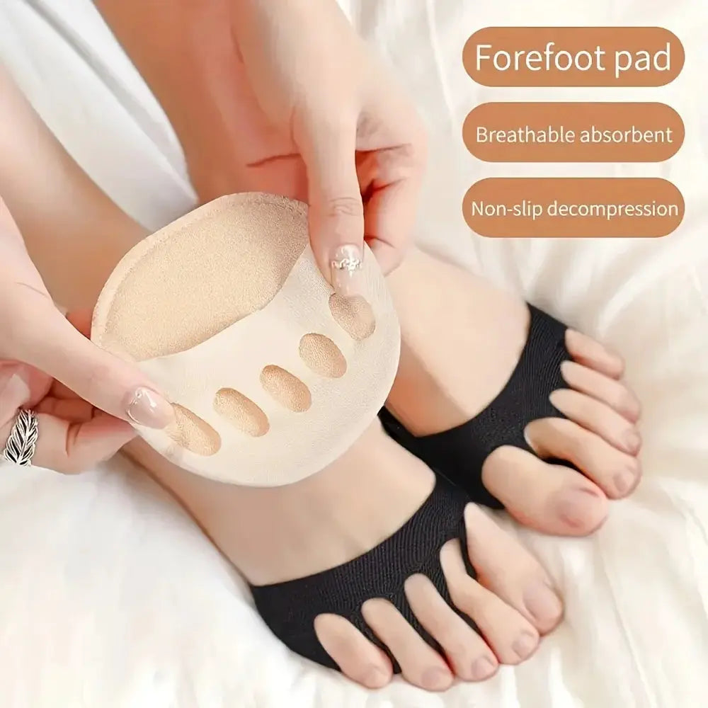 FootEase High Heel Forefoot Pad Soft Invisible Metatarsal Support Non Slip Cushioned Insole