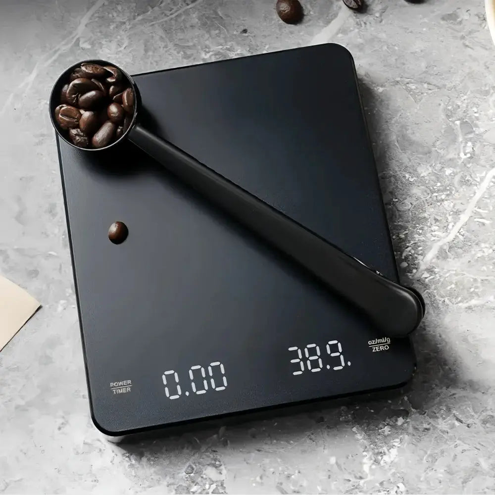 BrewMaster Pro Coffee Scale Waterproof Pad With LED Display USB Timing For Precise Home Brewing 3 Kg To 5 Kg