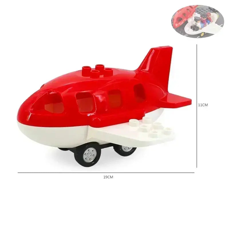 Big Building Blocks Accessories Compatible With Large Bricks Educational Toy Set For Kids Trucks Cars City Traffic